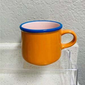 Orange Pink Ceramic Mug